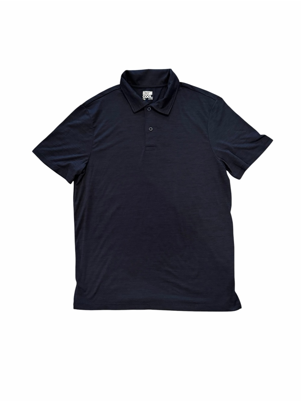 32 Degrees Cool Men's Heathered Navy Blue Short Sleeve Golf Polo size M